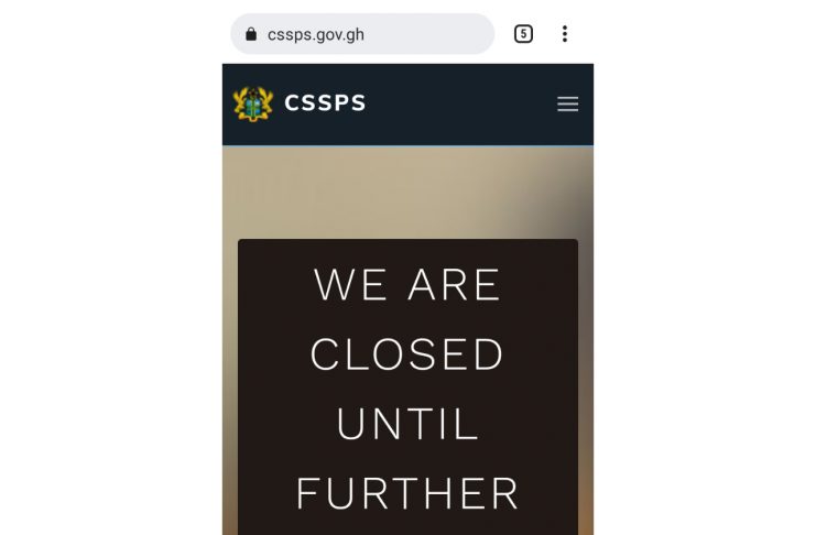 CSSPS Checker Portal closed down untill further notice