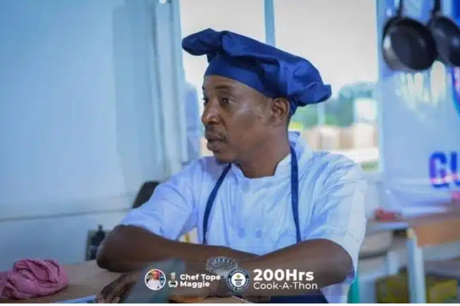 [VIDEO] Nigerian Chef, Tope Maggie reclaims Cook-A-Thon record for his ...